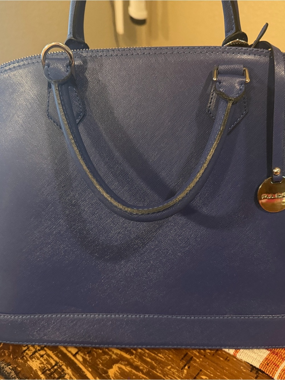 Pulicati Royal Blue Structured Satchel